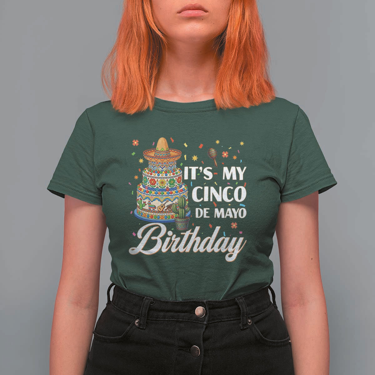 Funny Cinco De Mayo Birthday T Shirt For Women Mexican Fiesta Theme Party