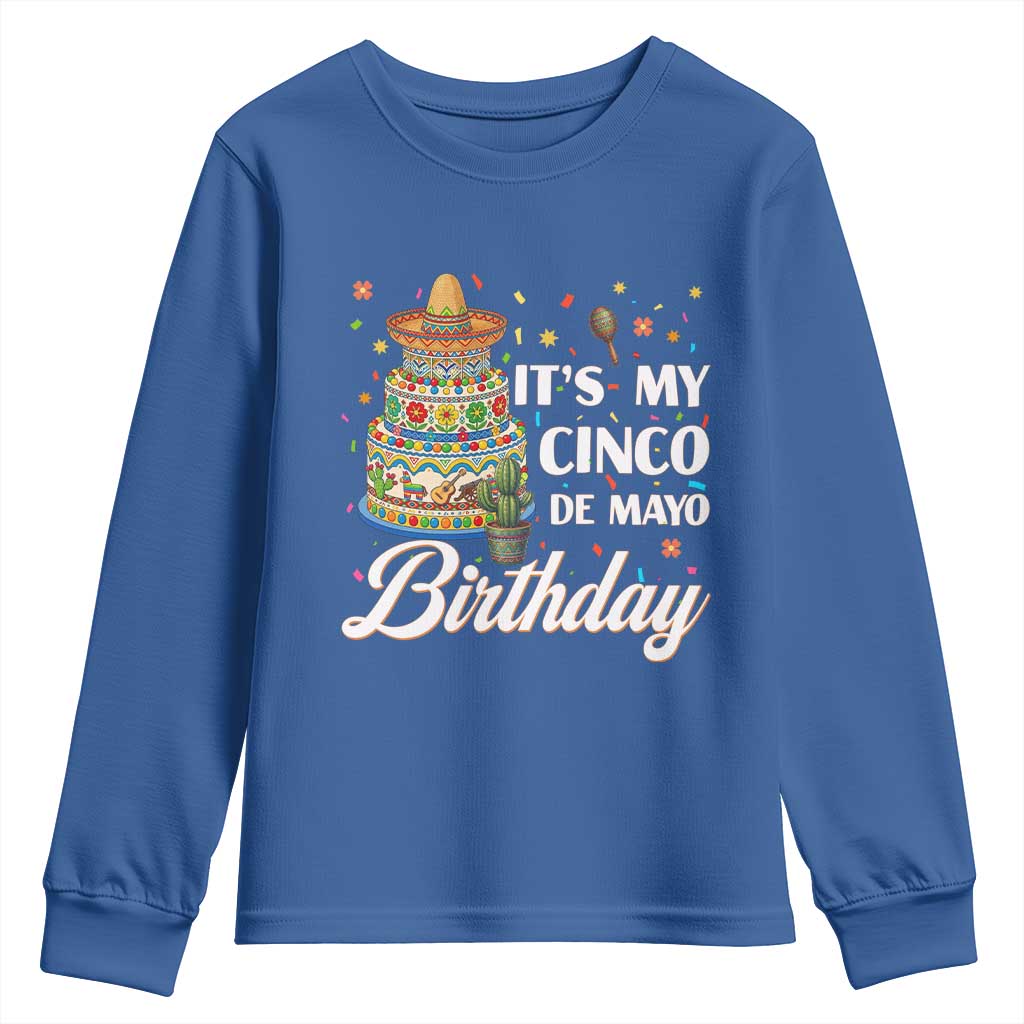 Funny Cinco De Mayo Birthday Youth Sweatshirt Mexican Fiesta Theme Party