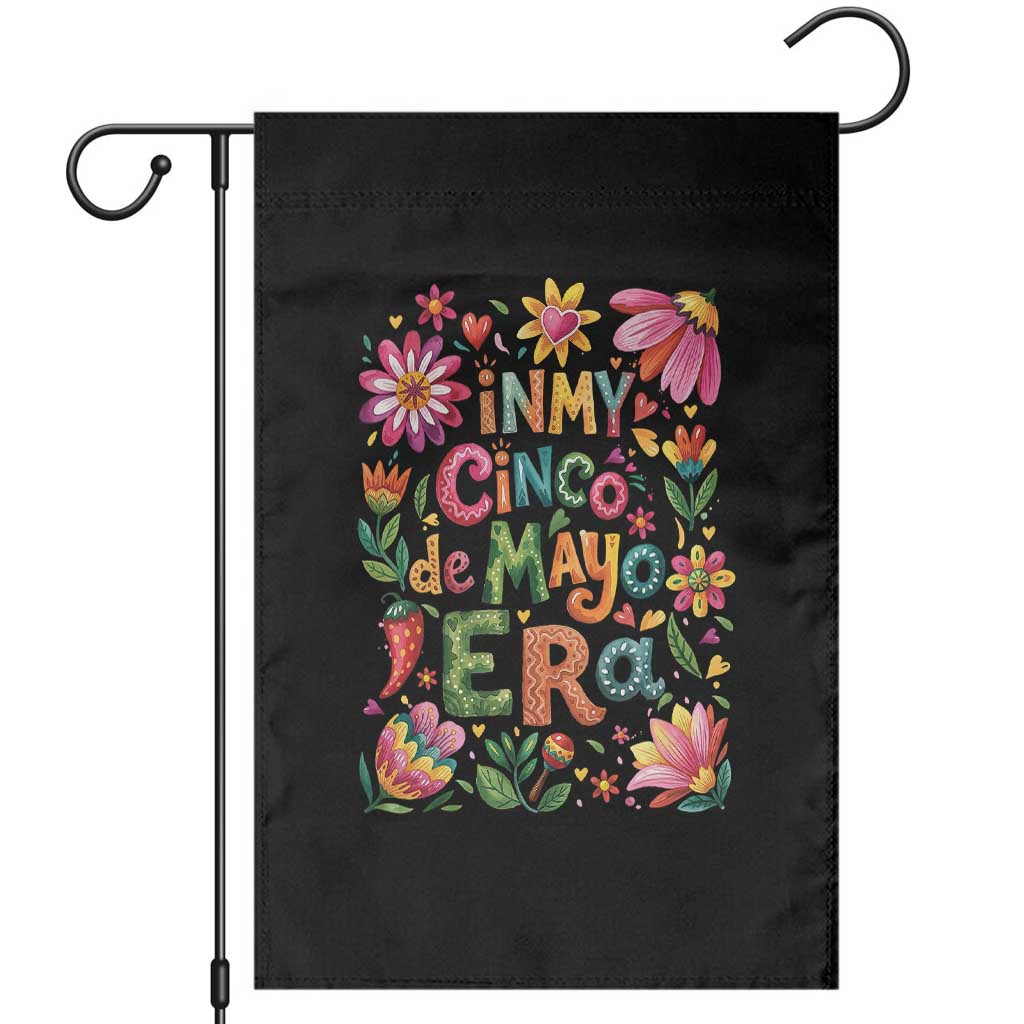 Trendy Floral Fiesta Celebration Garden Flag In My Cinco De Mayo Era