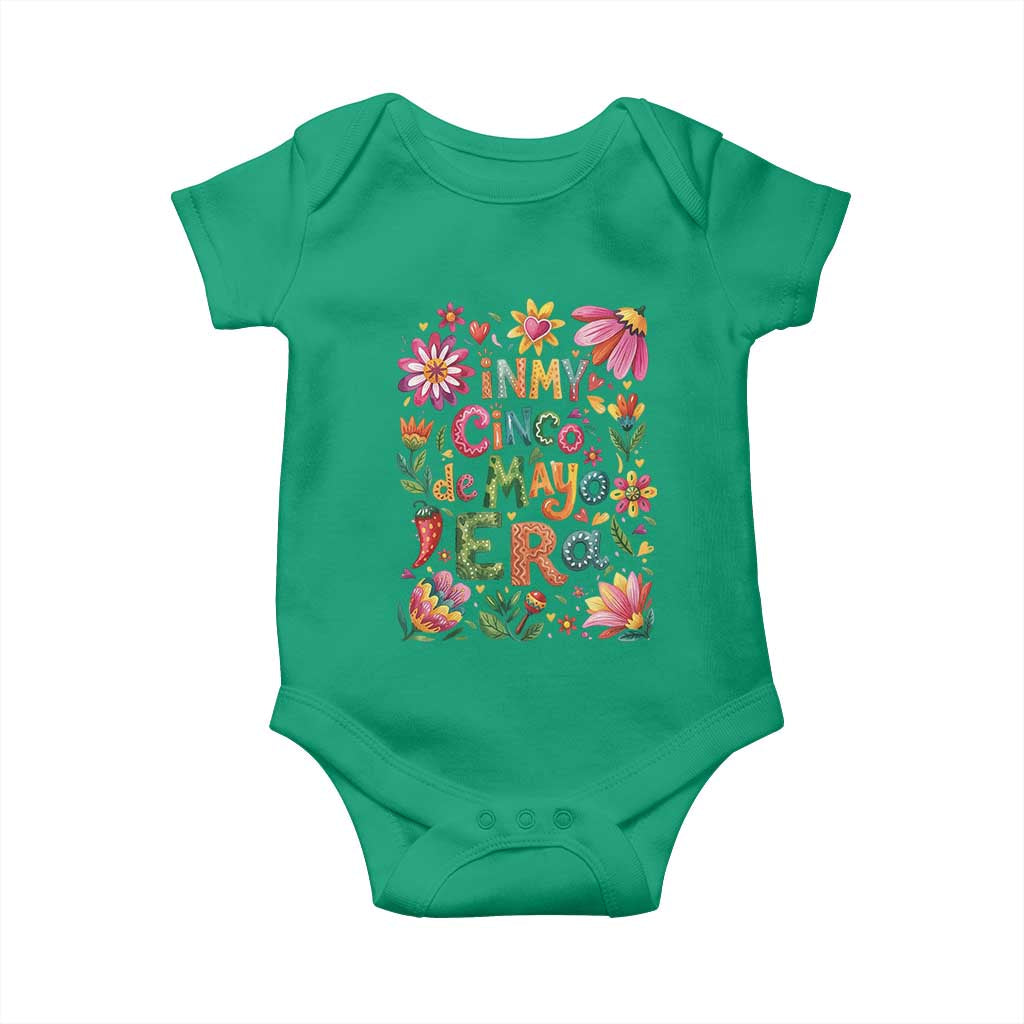 Trendy Floral Fiesta Celebration Baby Onesie In My Cinco De Mayo Era