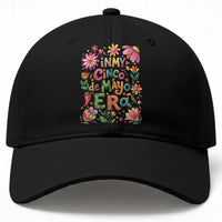 Trendy Floral Fiesta Celebration Baseball Cap In My Cinco De Mayo Era