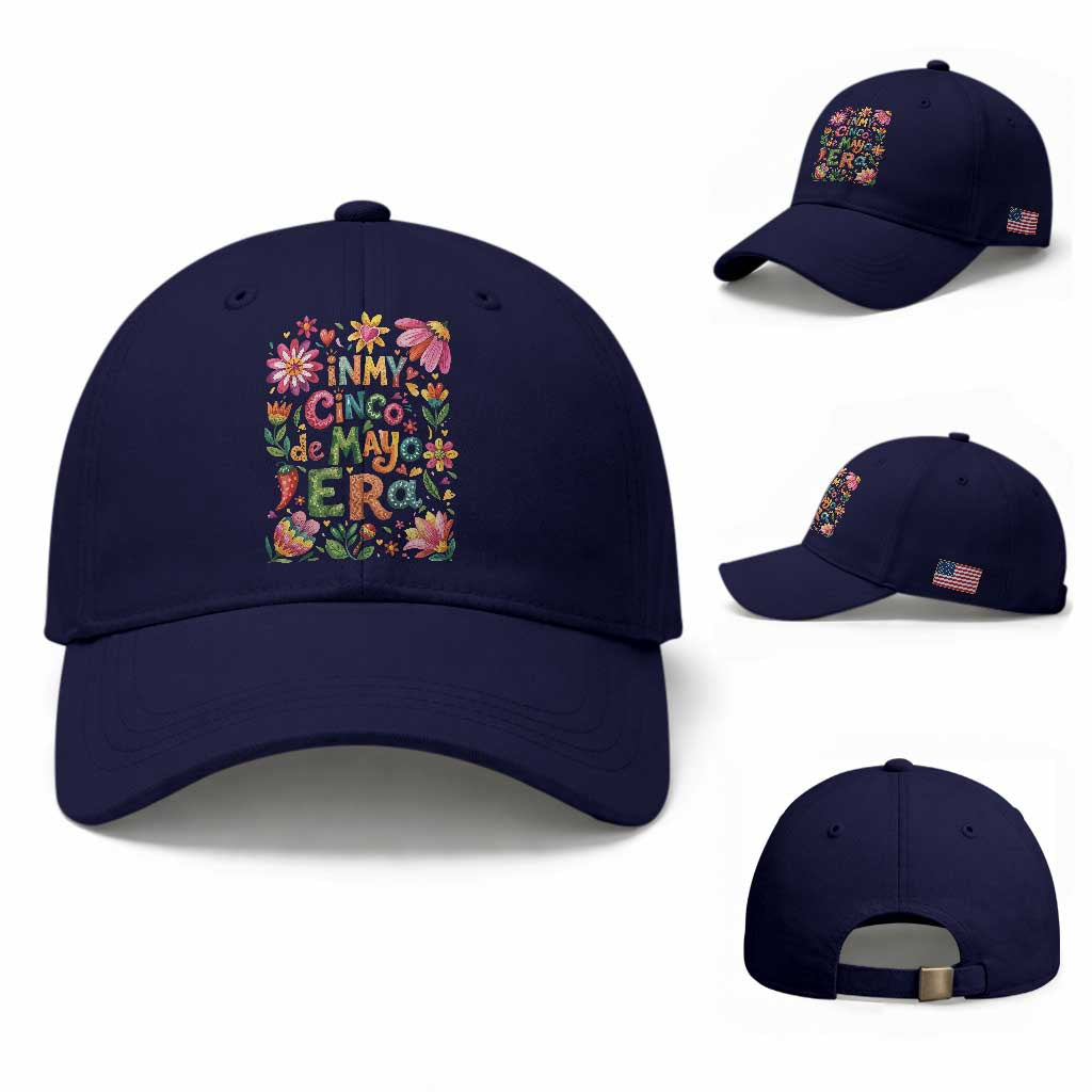 Trendy Floral Fiesta Celebration Baseball Cap In My Cinco De Mayo Era