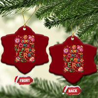 Trendy Floral Fiesta Celebration Ceramic Ornament In My Cinco De Mayo Era