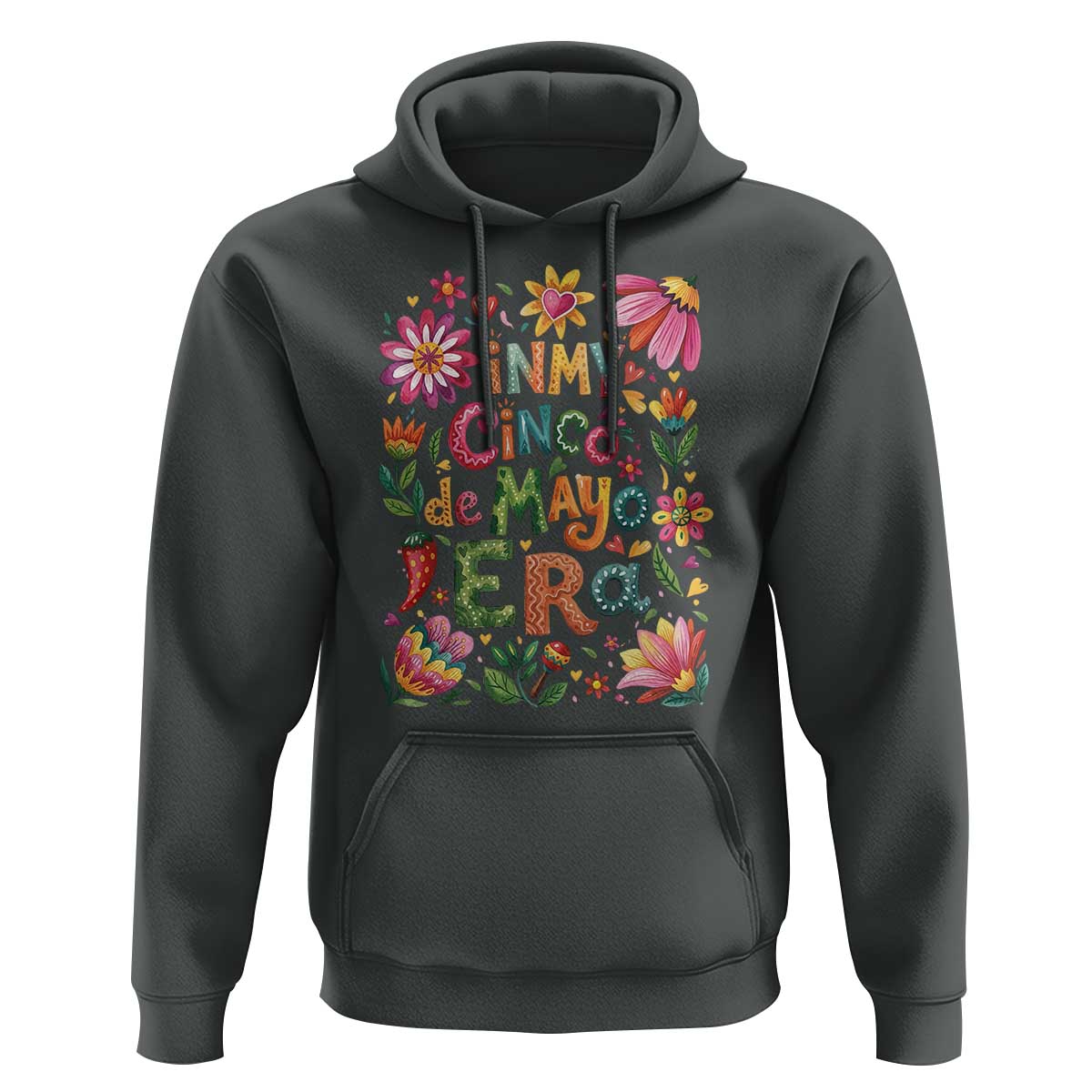 Trendy Floral Fiesta Celebration Hoodie In My Cinco De Mayo Era