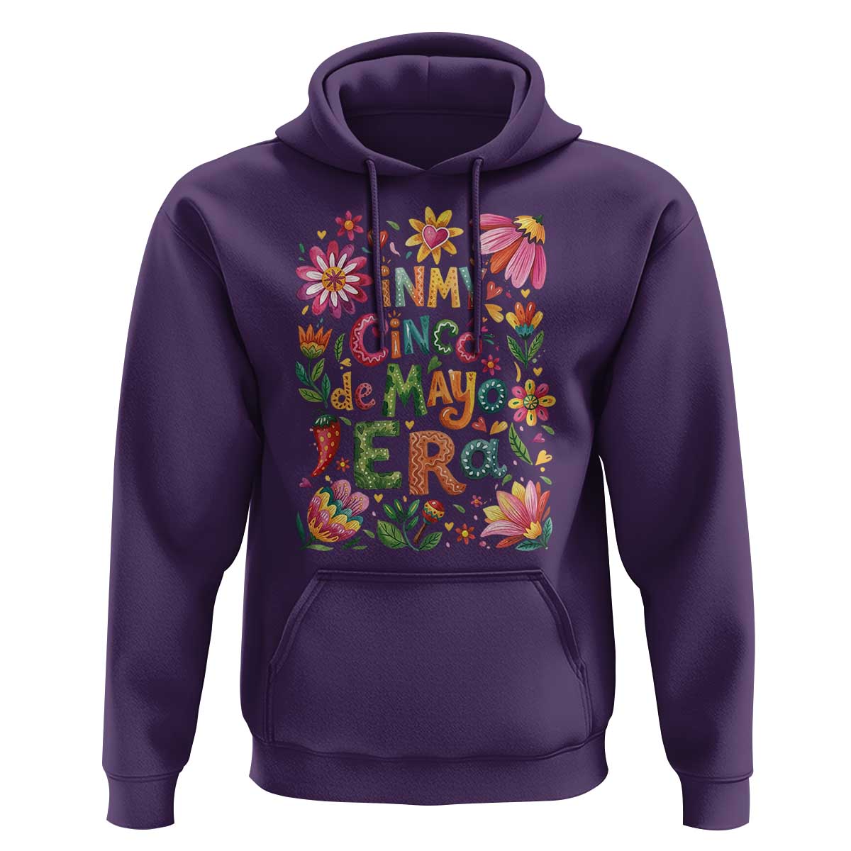 Trendy Floral Fiesta Celebration Hoodie In My Cinco De Mayo Era