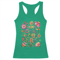 Trendy Floral Fiesta Celebration Racerback Tank Top In My Cinco De Mayo Era