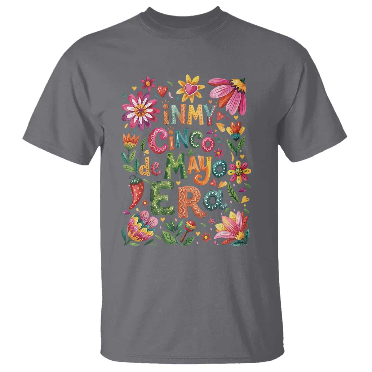 Trendy Floral Fiesta Celebration T Shirt In My Cinco De Mayo Era