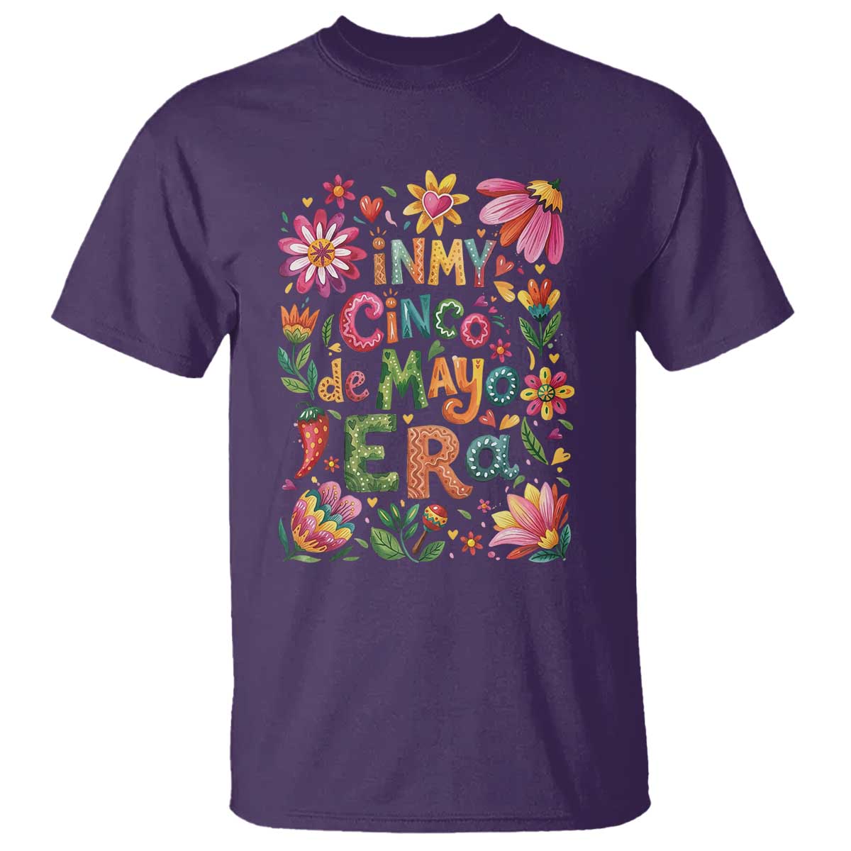 Trendy Floral Fiesta Celebration T Shirt In My Cinco De Mayo Era