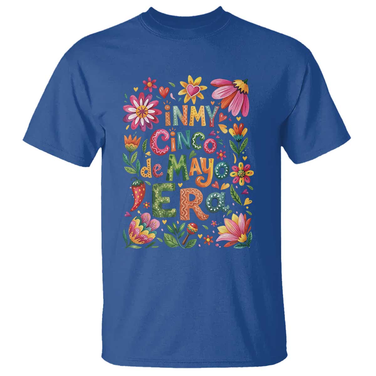 Trendy Floral Fiesta Celebration T Shirt In My Cinco De Mayo Era
