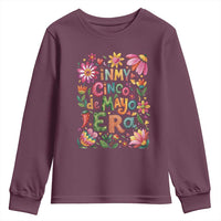 Trendy Floral Fiesta Celebration Youth Sweatshirt In My Cinco De Mayo Era