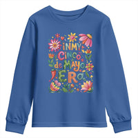 Trendy Floral Fiesta Celebration Youth Sweatshirt In My Cinco De Mayo Era
