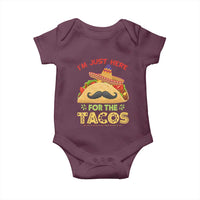 Funny Cinco De Mayo Taco Baby Onesie Just Here For The Tacos