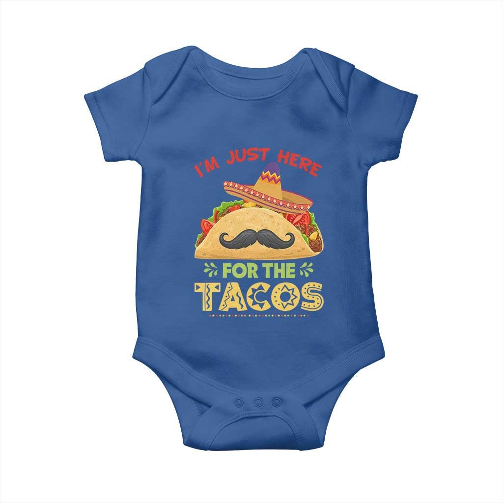 Funny Cinco De Mayo Taco Baby Onesie Just Here For The Tacos