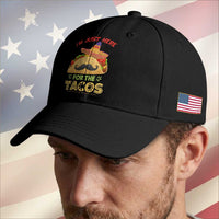 Funny Cinco De Mayo Taco Baseball Cap Just Here For The Tacos