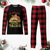 Funny Cinco De Mayo Taco Plaid Pajama Set Just Here For The Tacos