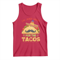 Funny Cinco De Mayo Taco Tank Top Just Here For The Tacos
