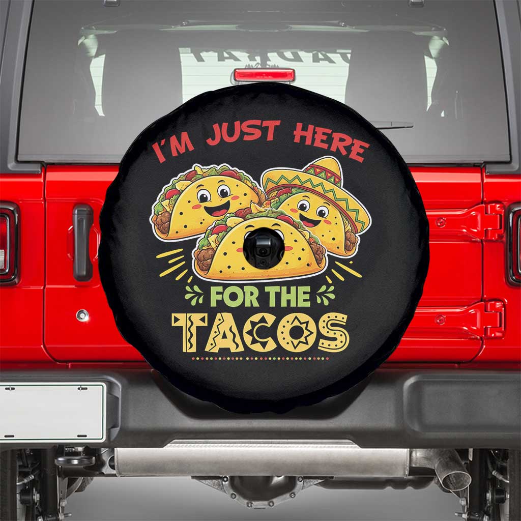 Funny Cinco De Mayo Just Here For The Tacos Spare Tire Cover Taco Lover Gift
