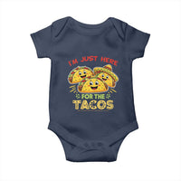 Funny Cinco De Mayo Just Here For The Tacos Baby Onesie Taco Lover Gift