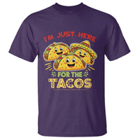 Funny Cinco De Mayo Just Here For The Tacos T Shirt Taco Lover Gift