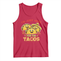 Funny Cinco De Mayo Just Here For The Tacos Tank Top Taco Lover Gift