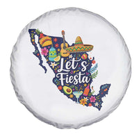 Cinco De Mayo Party Mexican Map Spare Tire Cover Lets Fiesta