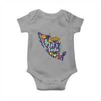 Cinco De Mayo Party Mexican Map Baby Onesie Lets Fiesta