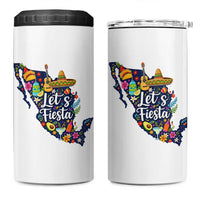 Cinco De Mayo Party Mexican Map 4 in 1 Can Cooler Tumbler Lets Fiesta