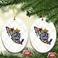 Cinco De Mayo Party Mexican Map Ceramic Ornament Lets Fiesta