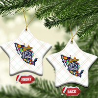 Cinco De Mayo Party Mexican Map Ceramic Ornament Lets Fiesta
