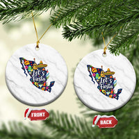 Cinco De Mayo Party Mexican Map Ceramic Ornament Lets Fiesta