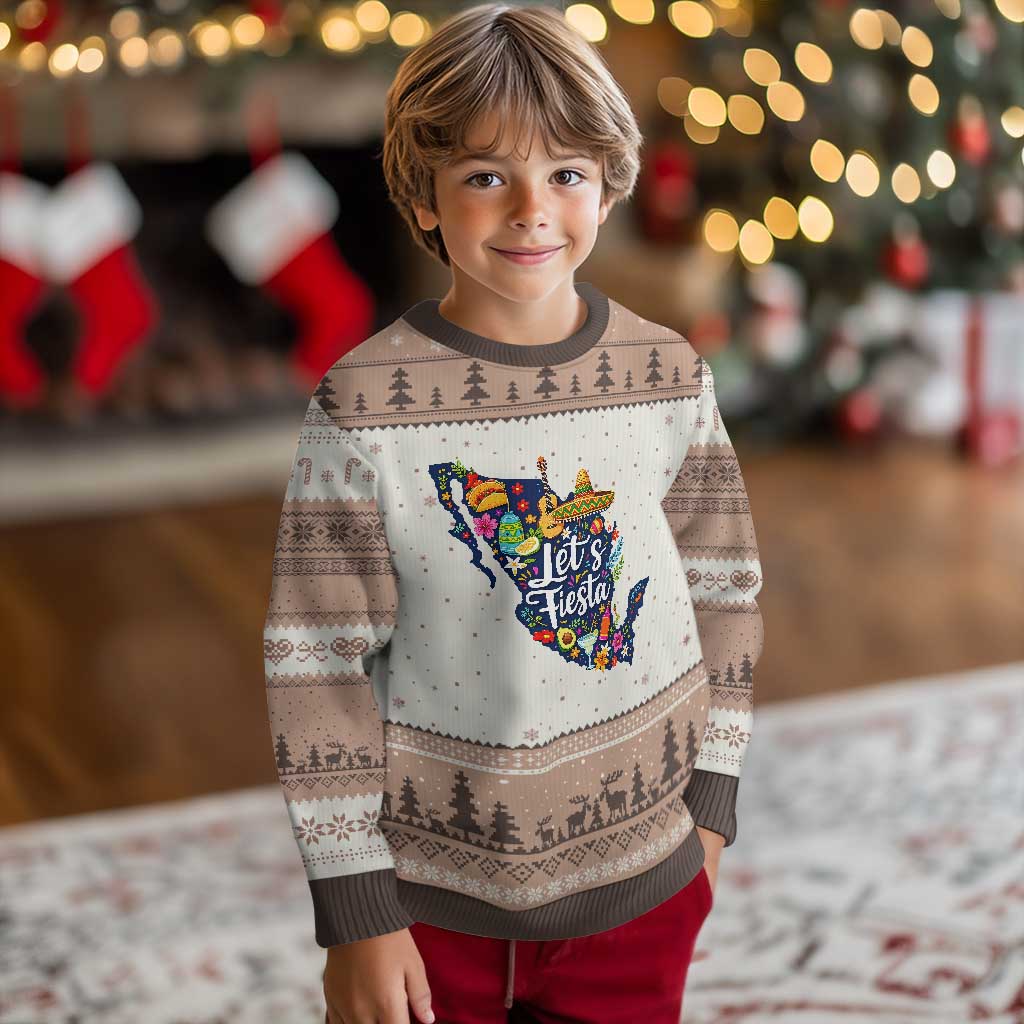 Cinco De Mayo Party Mexican Map Ugly Christmas Sweater Lets Fiesta