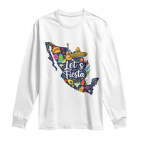 Cinco De Mayo Party Mexican Map Long Sleeve Shirt Lets Fiesta