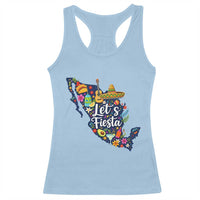 Cinco De Mayo Party Mexican Map Racerback Tank Top Lets Fiesta