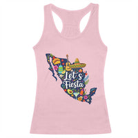Cinco De Mayo Party Mexican Map Racerback Tank Top Lets Fiesta