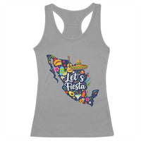 Cinco De Mayo Party Mexican Map Racerback Tank Top Lets Fiesta