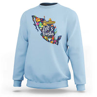 Cinco De Mayo Party Mexican Map Sweatshirt Lets Fiesta