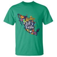 Cinco De Mayo Party Mexican Map T Shirt Lets Fiesta