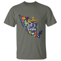 Cinco De Mayo Party Mexican Map T Shirt Lets Fiesta