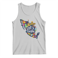 Cinco De Mayo Party Mexican Map Tank Top Lets Fiesta