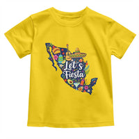 Cinco De Mayo Party Mexican Map Toddler T Shirt Lets Fiesta