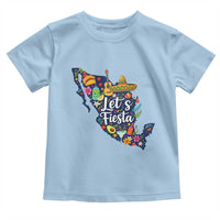 Cinco De Mayo Party Mexican Map Toddler T Shirt Lets Fiesta