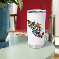 Cinco De Mayo Party Mexican Map Tumbler Cup Lets Fiesta