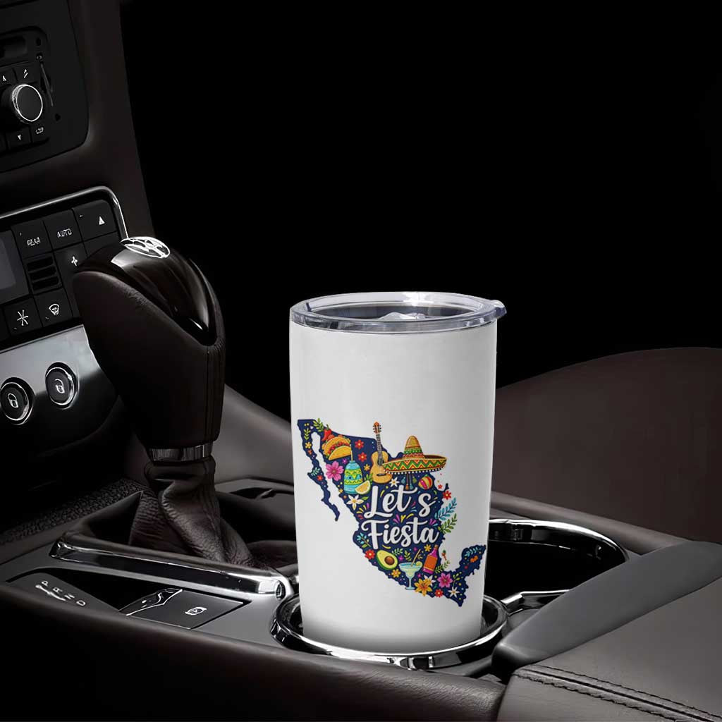 Cinco De Mayo Party Mexican Map Tumbler Cup Lets Fiesta