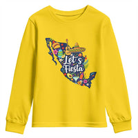Cinco De Mayo Party Mexican Map Youth Sweatshirt Lets Fiesta