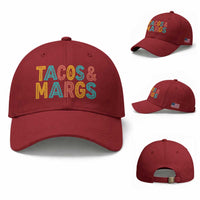Tacos And Margaritas Lover Baseball Cap Cinco De Mayo Fiesta