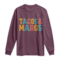 Tacos And Margaritas Lover Long Sleeve Shirt Cinco De Mayo Fiesta