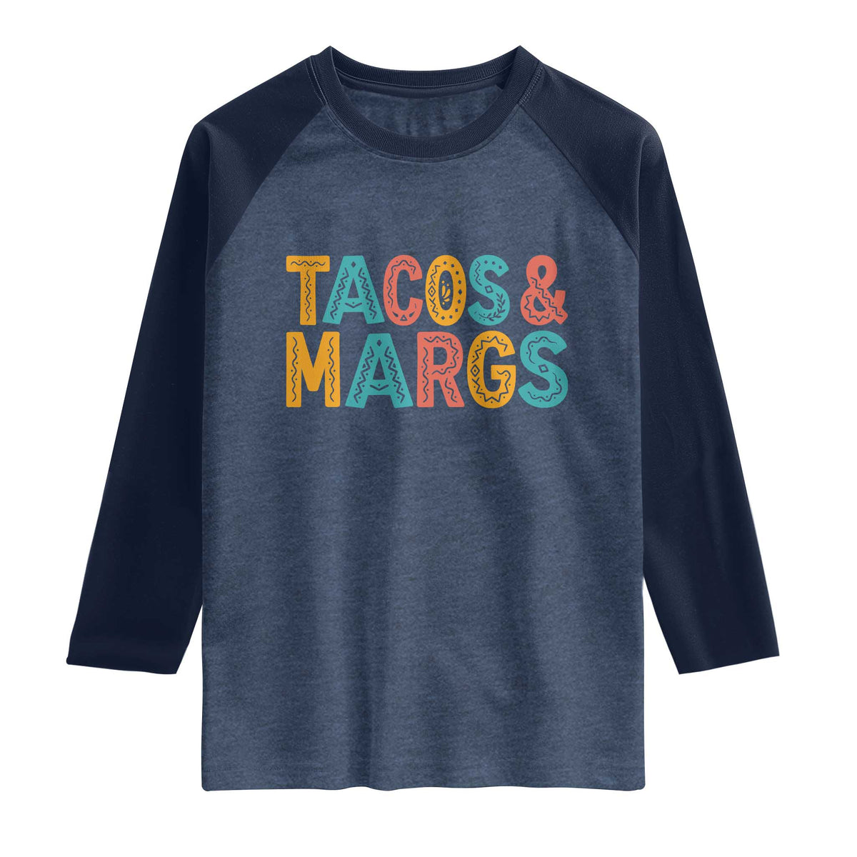 Tacos And Margaritas Lover Raglan Shirt Cinco De Mayo Fiesta