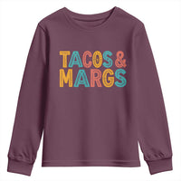 Tacos And Margaritas Lover Youth Sweatshirt Cinco De Mayo Fiesta