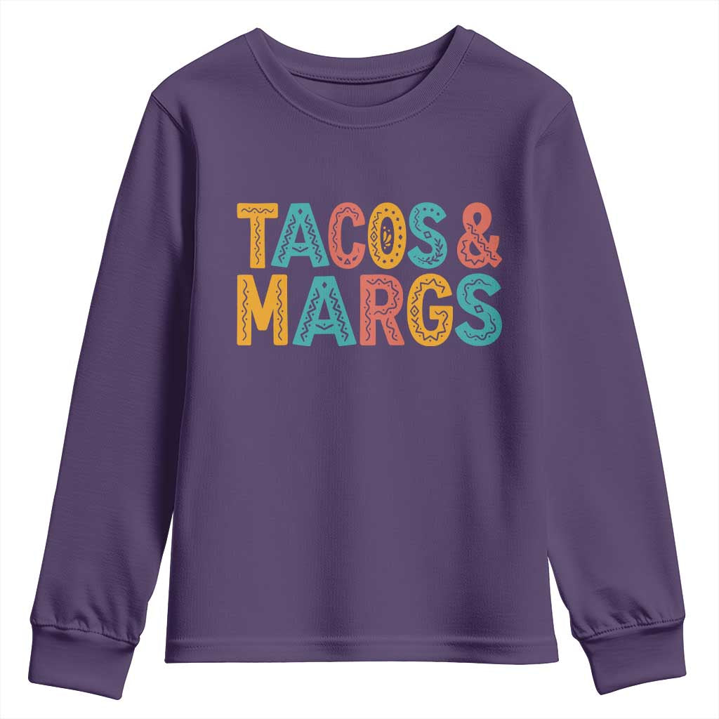 Tacos And Margaritas Lover Youth Sweatshirt Cinco De Mayo Fiesta