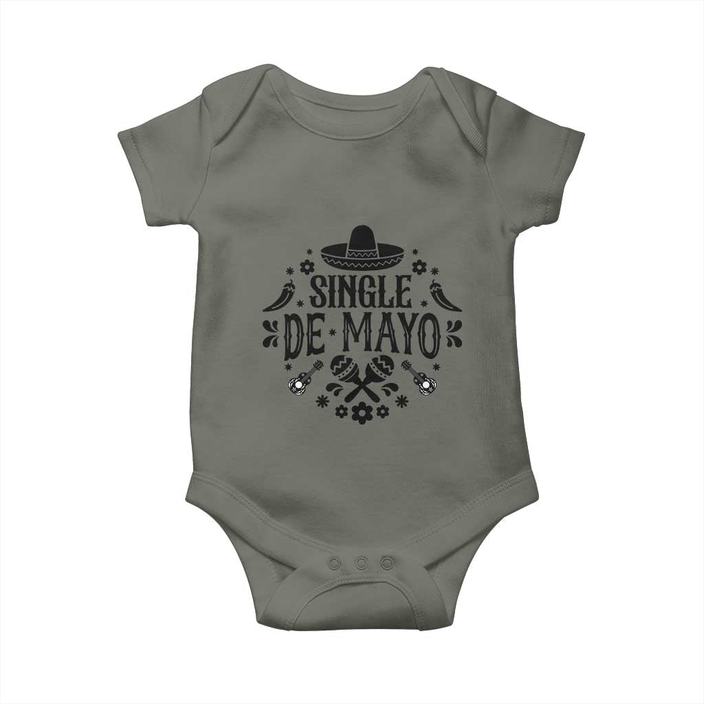 Single De Mayo Mode On Baby Onesie Funny Fiesta Party Quote
